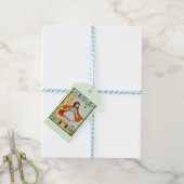 Roodkapje Vintage Schattig Cadeaulabel (Met Touw)