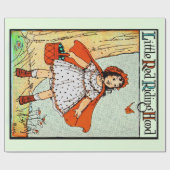Roodkapje Vintage Schattig Cadeaupapier (Vlak)