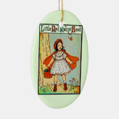 Roodkapje Vintage Schattig Keramisch Ornament (Rechts)
