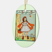 Roodkapje Vintage Schattig Keramisch Ornament (Links)