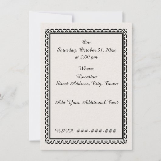  Roodkapje Wolf Verjaardagsfeest Kaart (Achterkant)