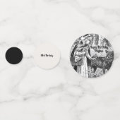 Roodkapje Zwart Wit Sprookje Verjaardag Confetti (Voorkanten)