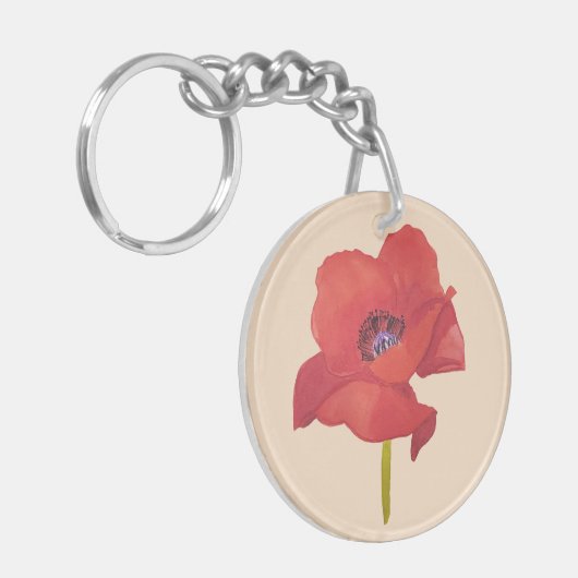 Roodkapkever Sleutelhanger (Voorkant Links)