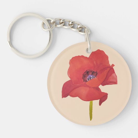 Roodkapkever Sleutelhanger (Voorkant)