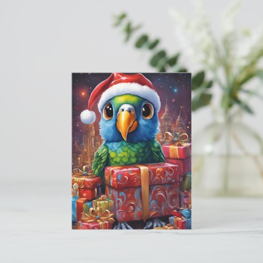 Roodkappapegaai Briefkaart (Staand voorkant)