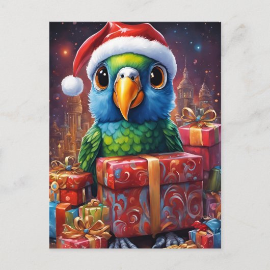 Roodkappapegaai Briefkaart (Voorkant)