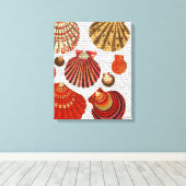 Roodkapschalen Canvas Afdruk (Insitu (Houten vloer))