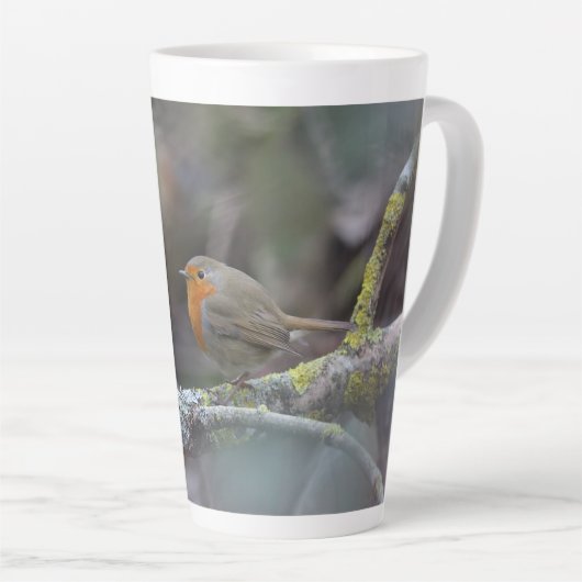 Roodkeeltas Latte Mok (Rechterhoek)