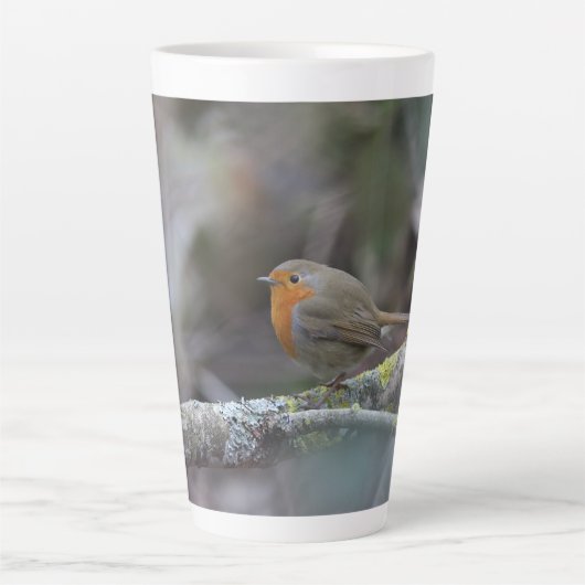 Roodkeeltas Latte Mok (Voorkant)