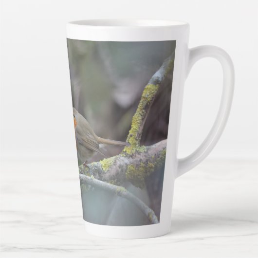 Roodkeeltas Latte Mok (Rechts)