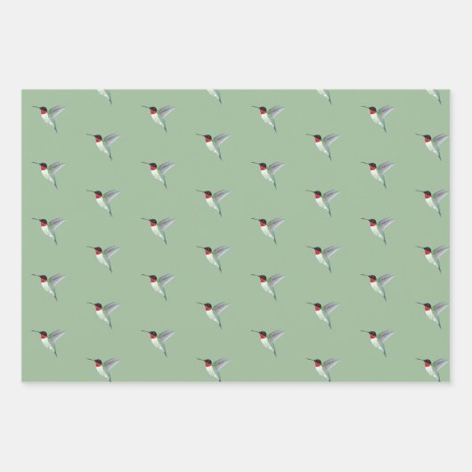 Roodkeelvogel Inpakpapier Vel (Voorkant 2)