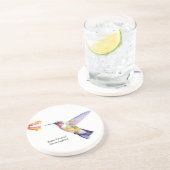 Roodkeelvogel Zandsteen Onderzetter (Zijkant)