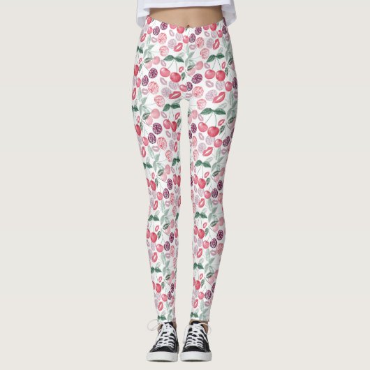 Roodkerbes, stijlvol leggings (Voorkant)