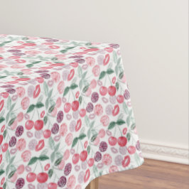 Roodkerbes, stijlvol tafelkleed