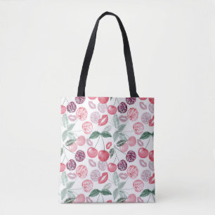 Roodkerbes, stijlvol tote bag