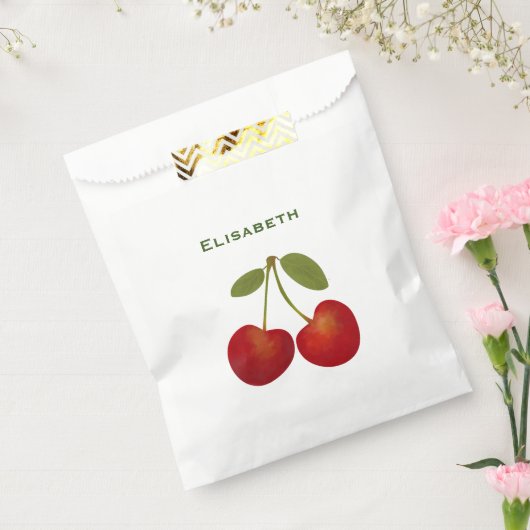 Roodkersen op maat bedankzakje (Gezegeld)