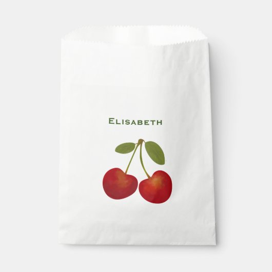 Roodkersen op maat bedankzakje (Voorkant)