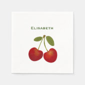 Roodkersen op maat servet (Voorkant)