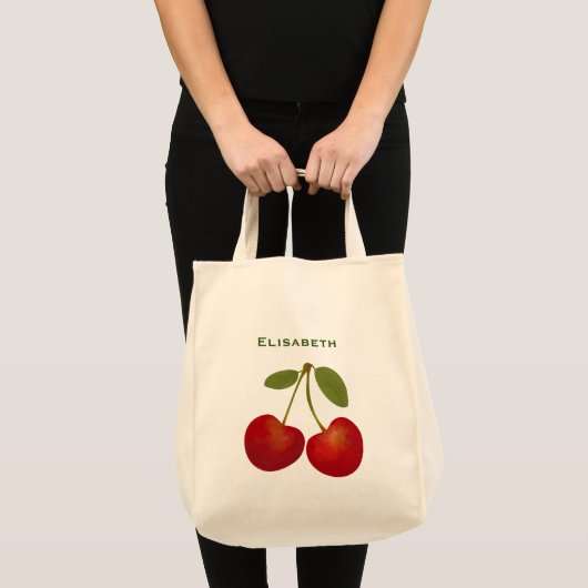 Roodkersen op maat tote bag (Voorkant (product))