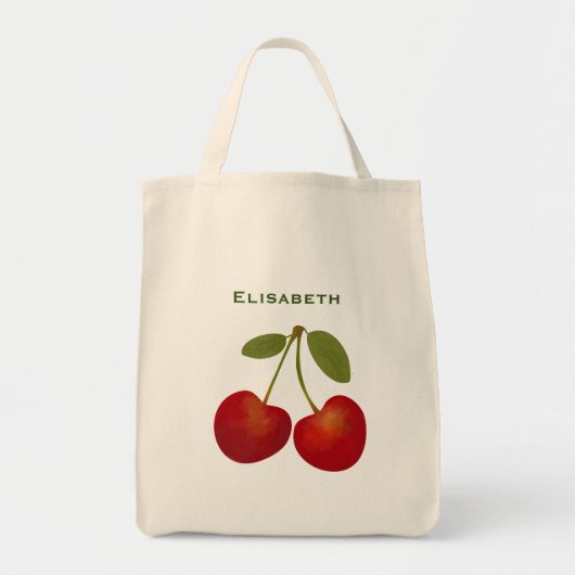 Roodkersen op maat tote bag (Voorkant)