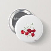 Roodkersen Ronde Button 5,7 Cm (Voorkant /achterkant)