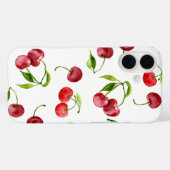 Roodkersen waterverf Case-Mate iPhone case (Achterkant (horizontaal))