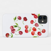 Roodkersen waterverf Case-Mate iPhone case (Achterkant (horizontaal))