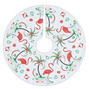 Roodkerst Flamingo Baubles boomrok Kerstboom Rok