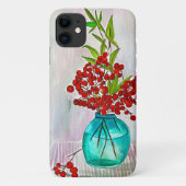 Roodkerstaven waterverf fijne kunst Case-Mate iPhone case (Achterkant)