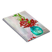 Roodkerstaven waterverf fijne kunst notitieboek (Rechterzijde)