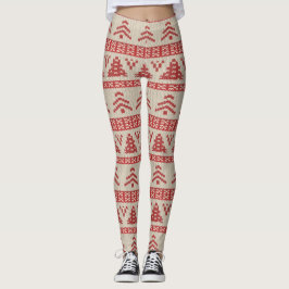 Roodkerstboom Nordic Knit Sweater Pattern Leggings
