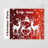 Roodkerstfeest Uitnodiging Briefkaart tot bekendma (Voorkant)