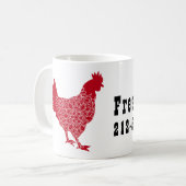 Roodkip — Promo verse eieren Koffiemok (Voorkant links)