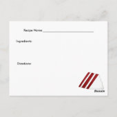 Roodkletenkapkaart Briefkaart (Achterkant)