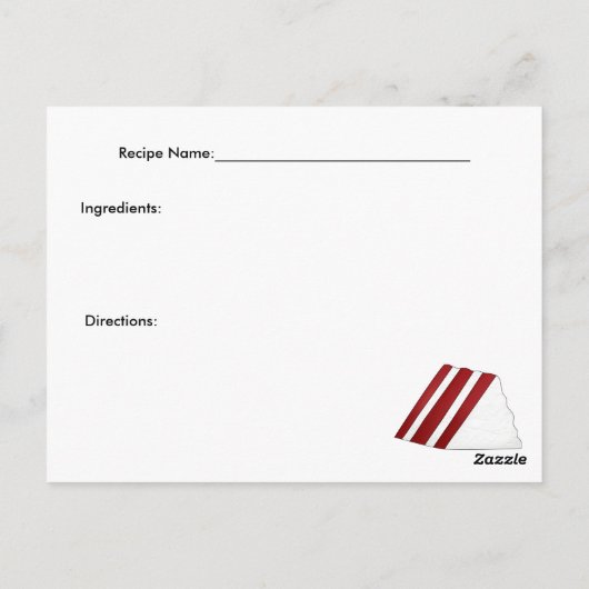 Roodkletenkapkaart Briefkaart (Achterkant)