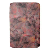 Roodkleurige pleisters op grijze achtergrond t badmat (Voorkant Verticaal)