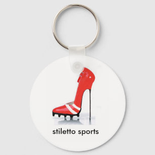 roodkleurige stiletto , stiletto sport sleutelhanger