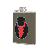 Roodkolf voor olijfafvallen heupfles (Links)