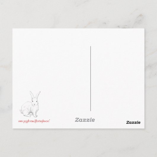 Roodkonijn Briefkaart (Achterkant)