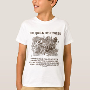 Roodkoningin Hypothese (Alice Red Queen Wonderland T-shirt