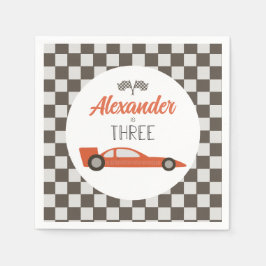 Roodkoningswagen 3RD Birthday Servet