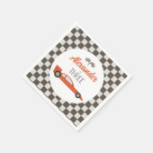 Roodkoningswagen 3RD Birthday Servet (Hoek)