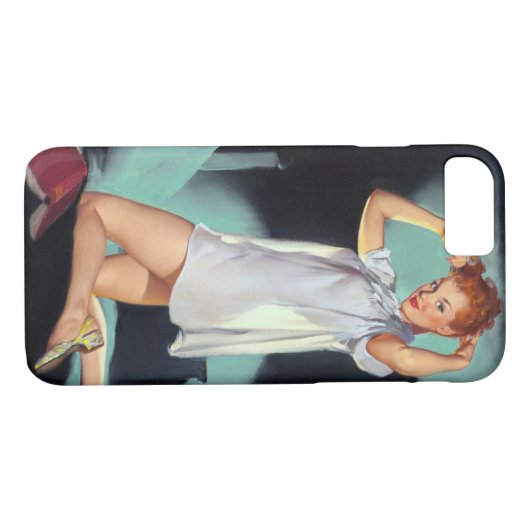 Roodkop in Nighty Pin Up Case-Mate iPhone Case (Achterkant (Horizontaal))