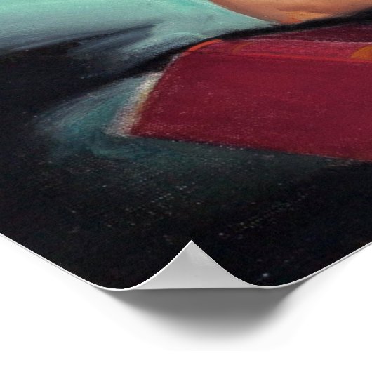 Roodkop in Nighty Pin Up Poster (Hoek)