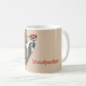 Roodkop-specht vogel koffiemok (Voorkant rechts)
