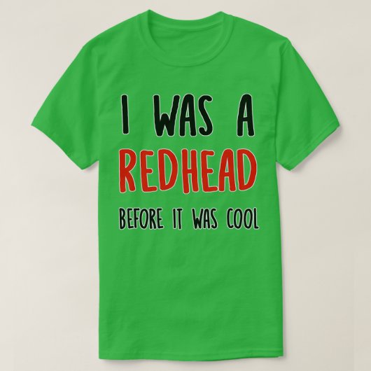 Roodkop voor het koud was t-shirt (Design voorkant)