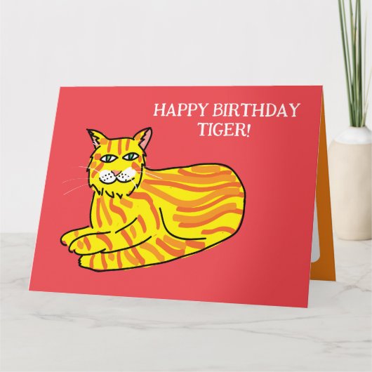 Roodkopgember katten op rood haar verjaardag kaart (Voorkant)