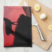 Roodkophert Theedoek (Quarter Fold)