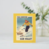 Roodkopige Poster voor het glimlachen en slachten  Briefkaart (Staand voorkant)