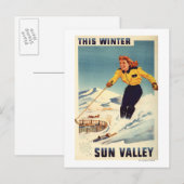 Roodkopige Poster voor het glimlachen en slachten  Briefkaart (Voorkant / Achterkant)